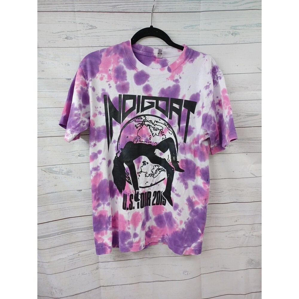 INDIGOAT Christ Brown Concert Tour Tie Dy Shirt 2019 US Tour Frequency Hazard S
